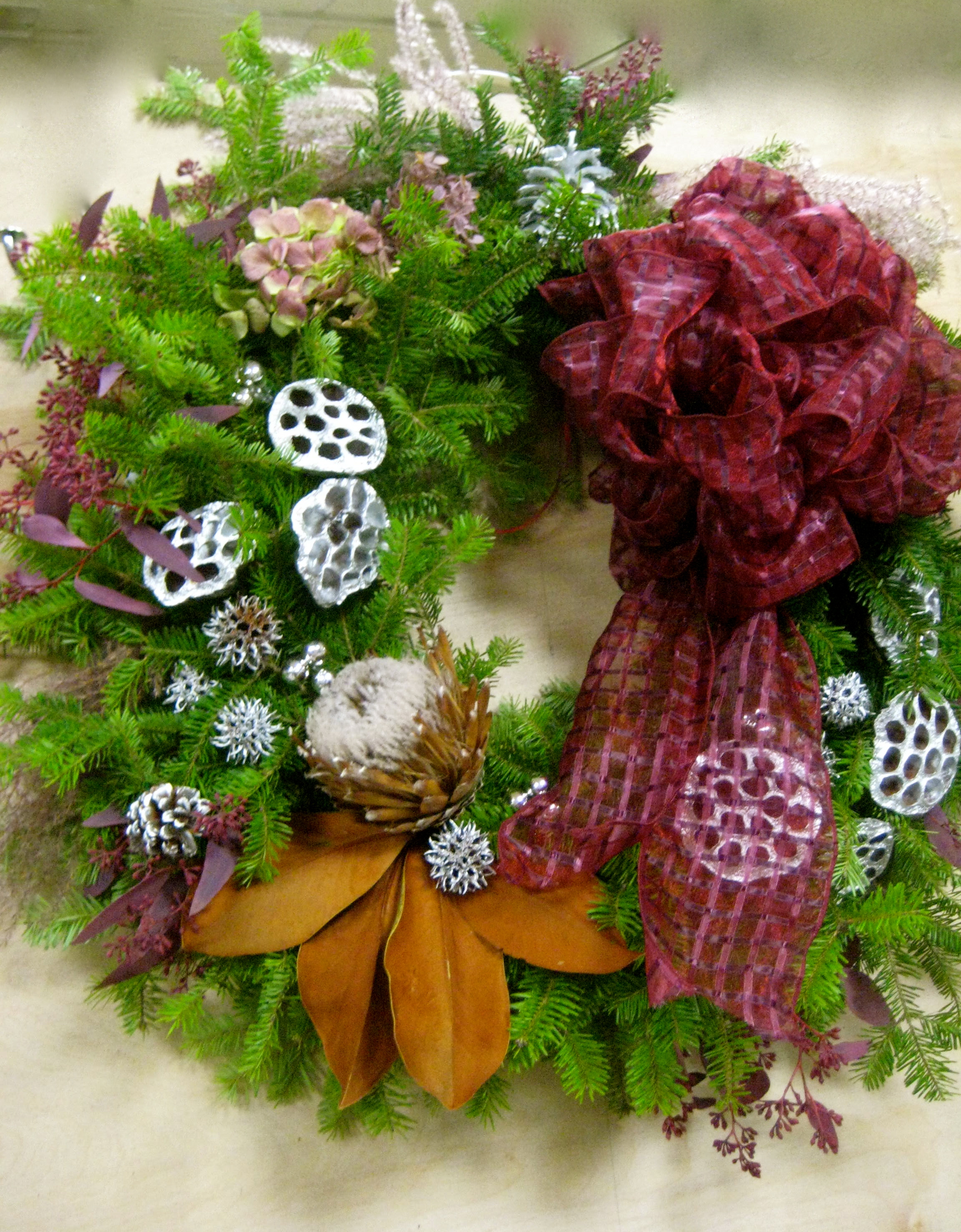 Wreath of the Day – Romantic Formality
