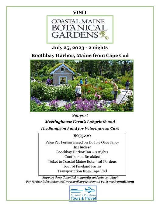 Tuesday July 25 Thursday July 27 Coastal Maine Botanical Gardens   Coastal Maine 